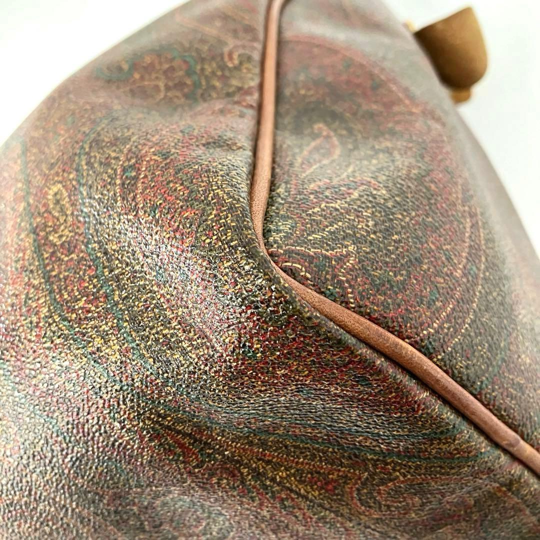 大人気☆ETRO☆エトロ☆ミニボストンバッグ☆レザー☆ペイズリー☆ブラウン！