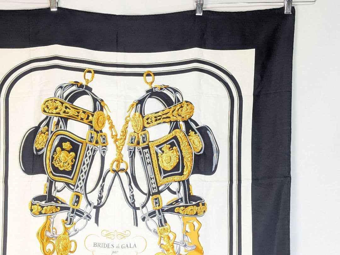 M373 HERMES カレ90 ブリッド・ドゥ・ガラ　箱あり　正規品