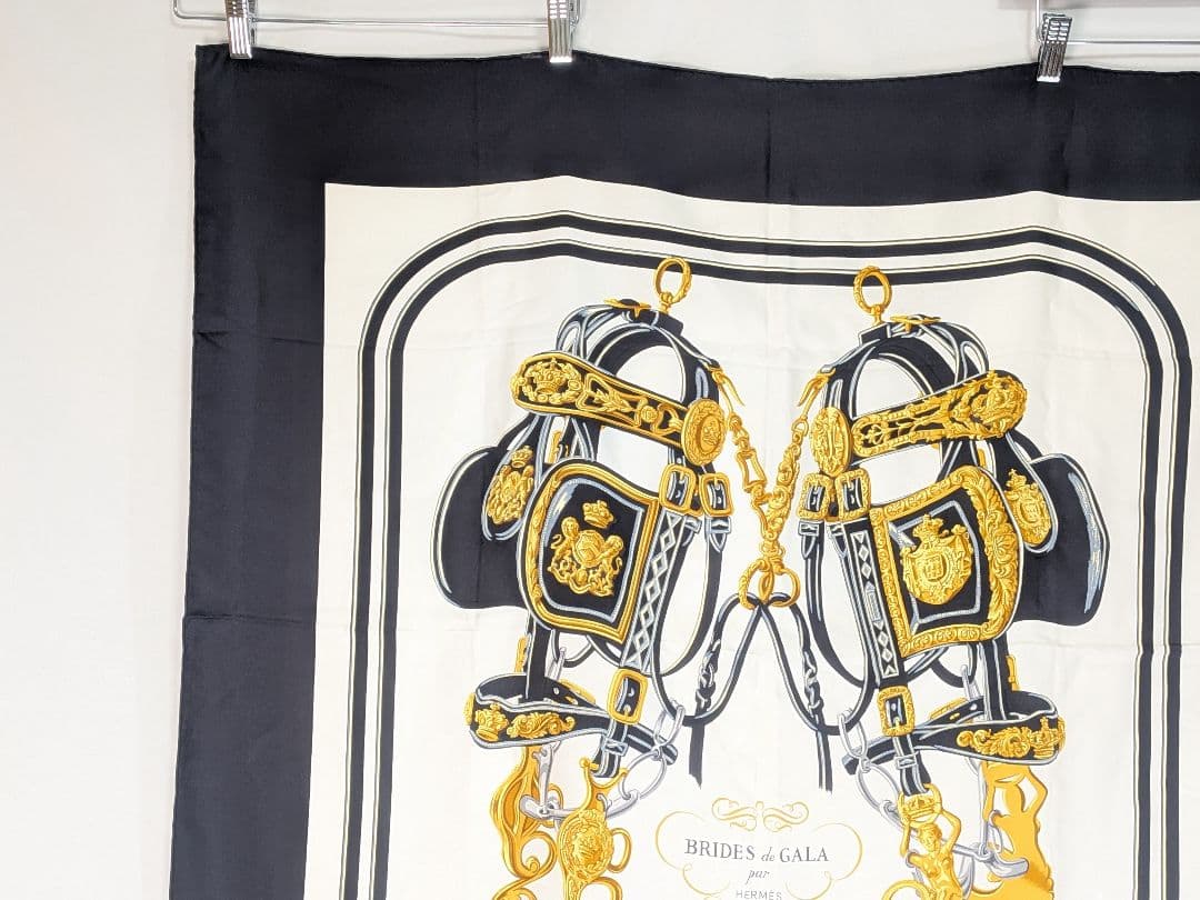 M373 HERMES カレ90 ブリッド・ドゥ・ガラ　箱あり　正規品