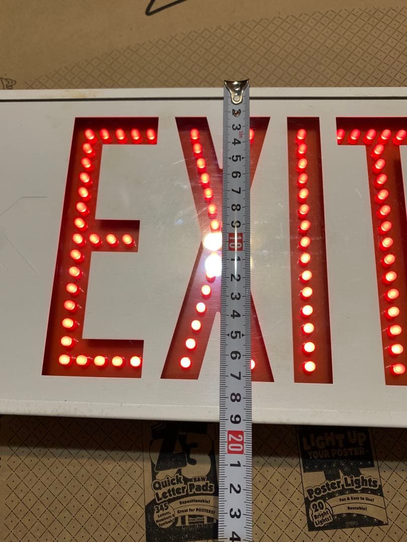 米軍放出品 EXIT サイン インテリア 100v 米軍基地 USAF