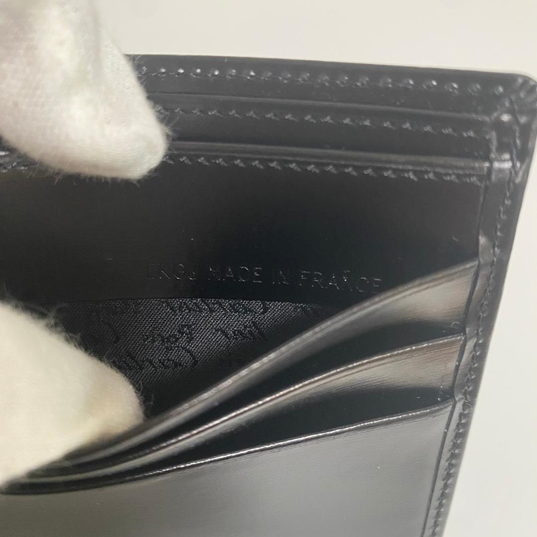 Cartier カルティエ パシャ レザー 二つ折り財布 札入れ ブラック