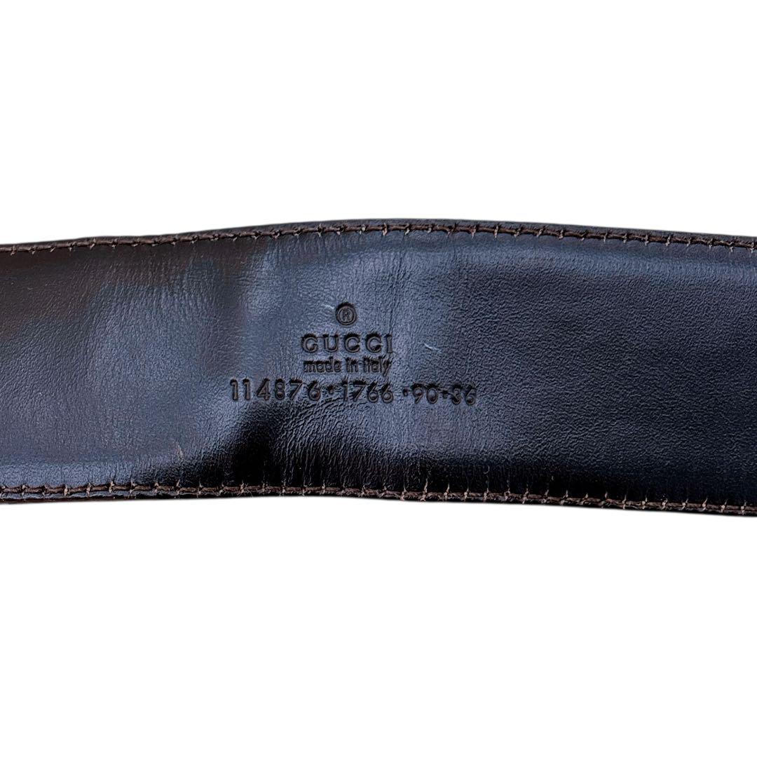 グッチ GUCCI インターロッキングG ベルト GGキャンバス 114876