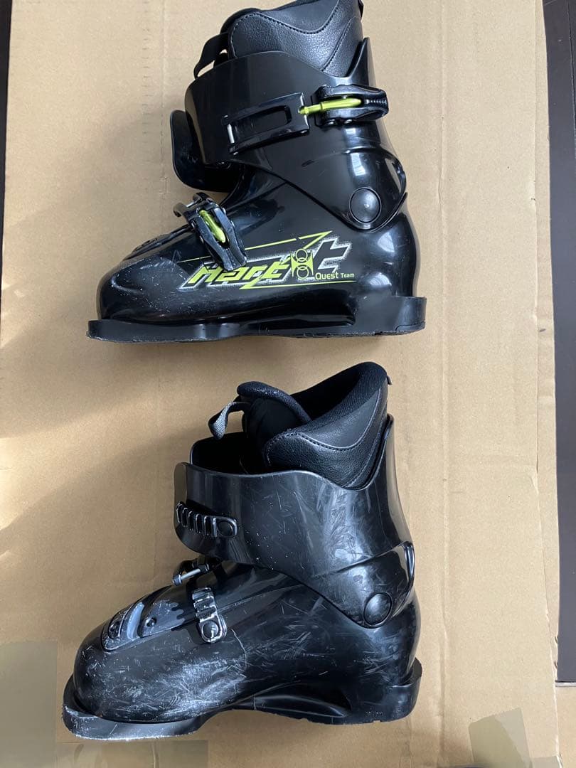 子供用 スキー板、ビンディング、ブーツ 3点セット