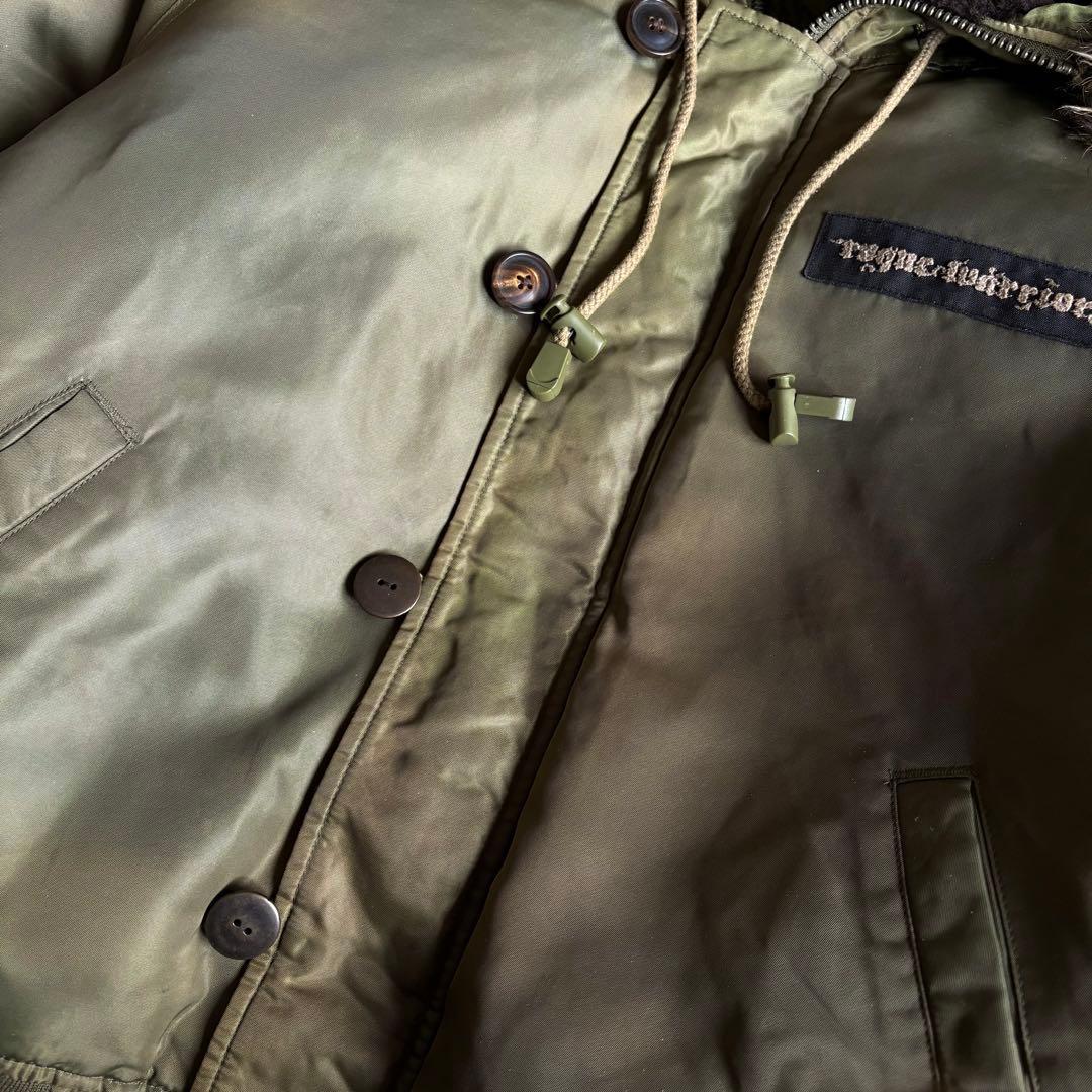 【00s archive】N-2B ダウンジャケット　ファー　y2k 短丈　古着