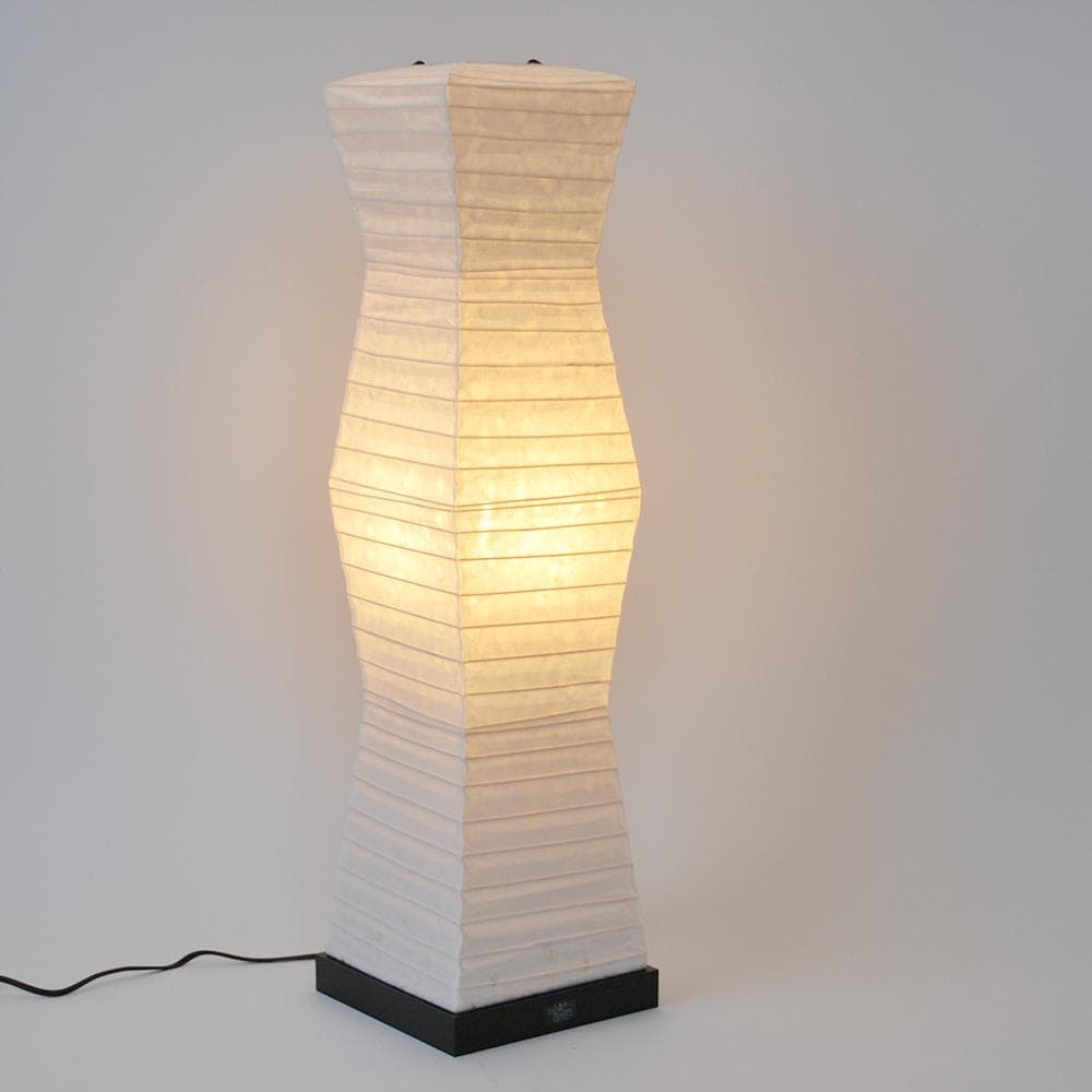 美濃和紙 和風 スタンド型フロアライト stone ストーン 糸入り落水紙