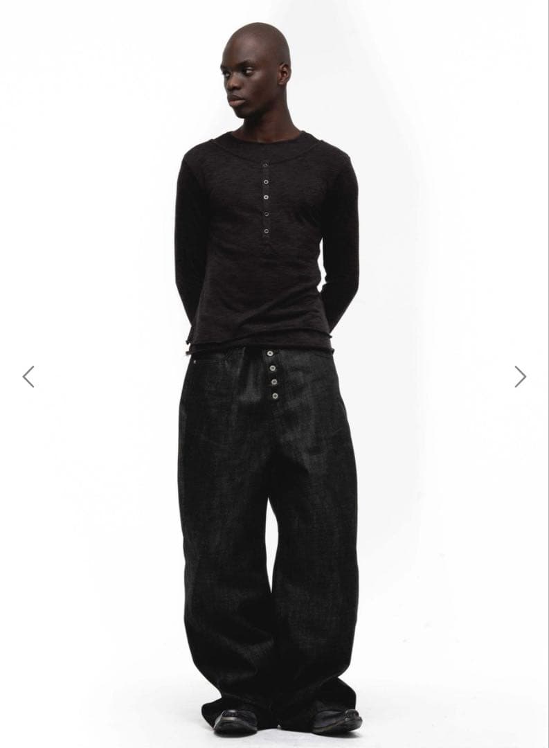 no faith studios DOUBLE LAYERED ボタン シャツ