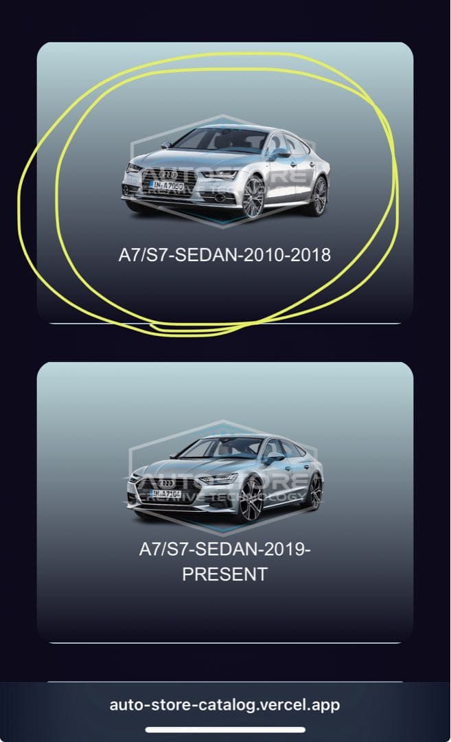 ucchiyさん専用AudiA7 20%