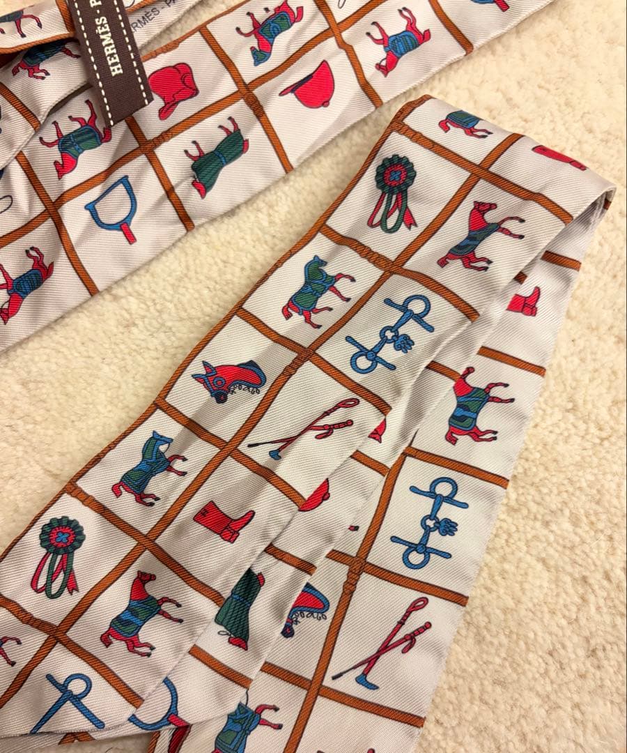 使用品❗️エルメス　ツイリー　2本セット　箱付き