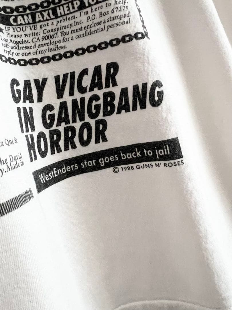 90s GUNS N ROSES GN’R Lies Tシャツ XL