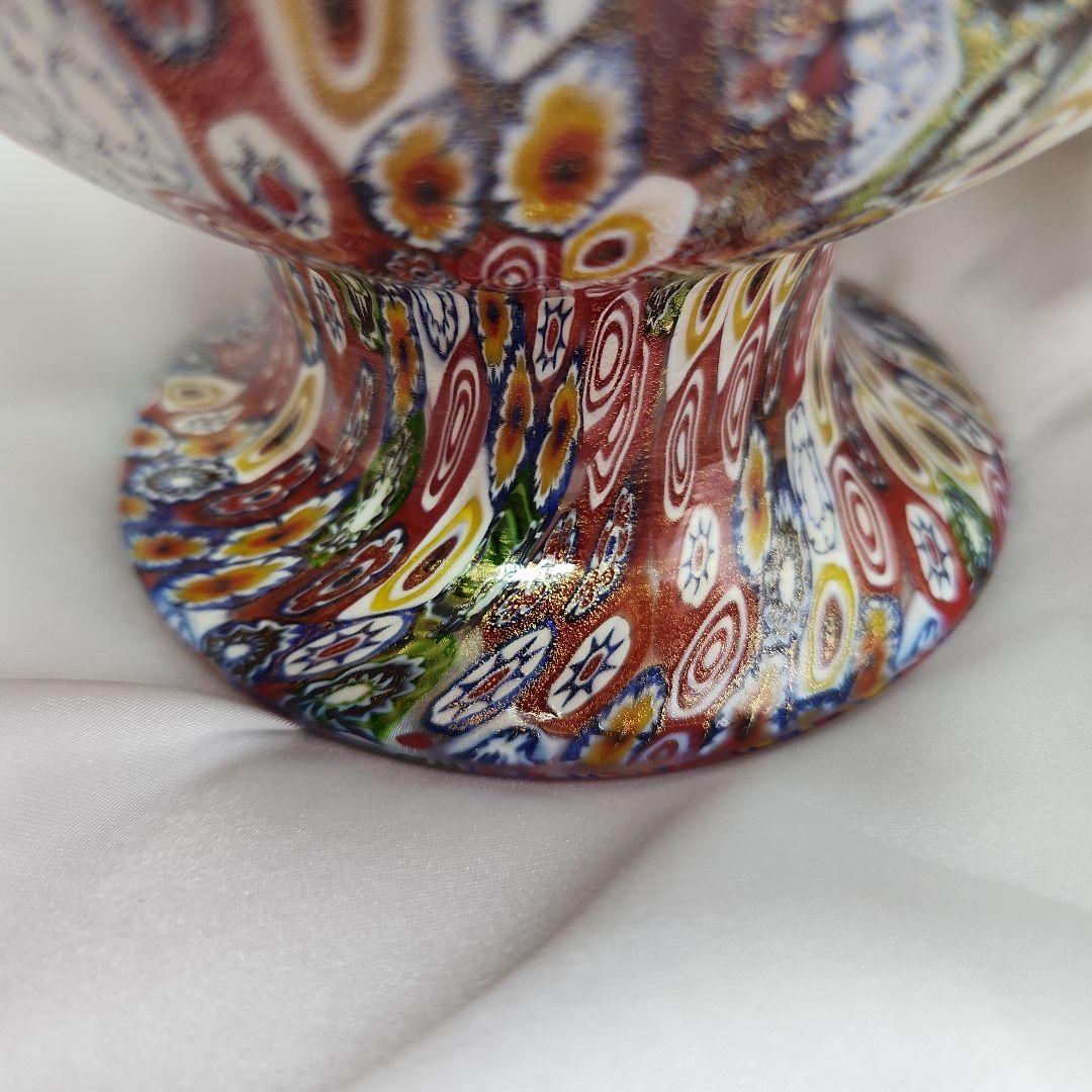 専用です ネチアンガラス ミルフィオリ 金彩 大型 花びん ムラーノグラス