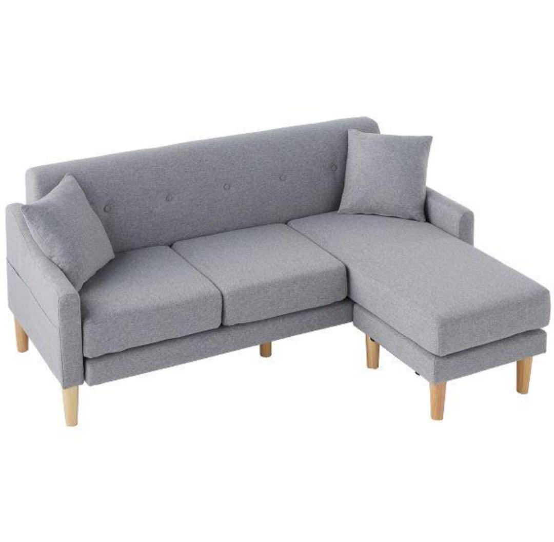 ソファ　ソファセット　3人掛け　リビングソファ　グレー