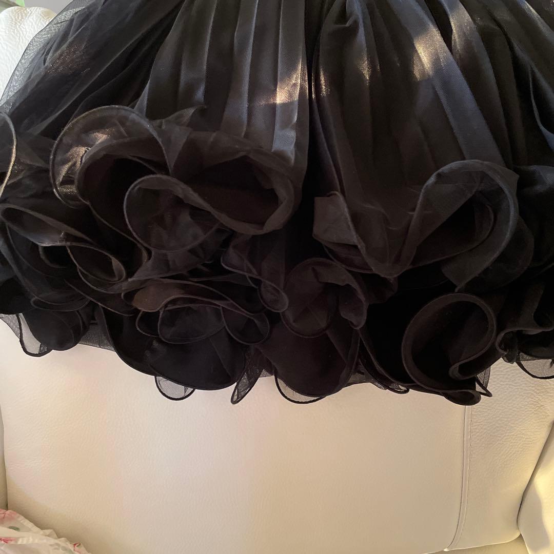 チャコット製ロイヤルダンス　エレガントプリーツスカート　ウエストゴム入り裏地つき