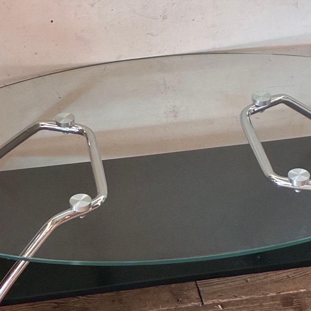 モダン ガラス センターテーブル