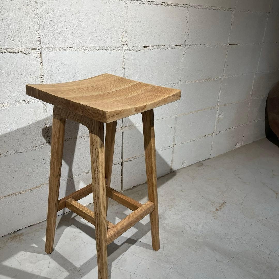 リフレッシュタイプチェア ハイタイプ　オーク無垢材　ウチダ