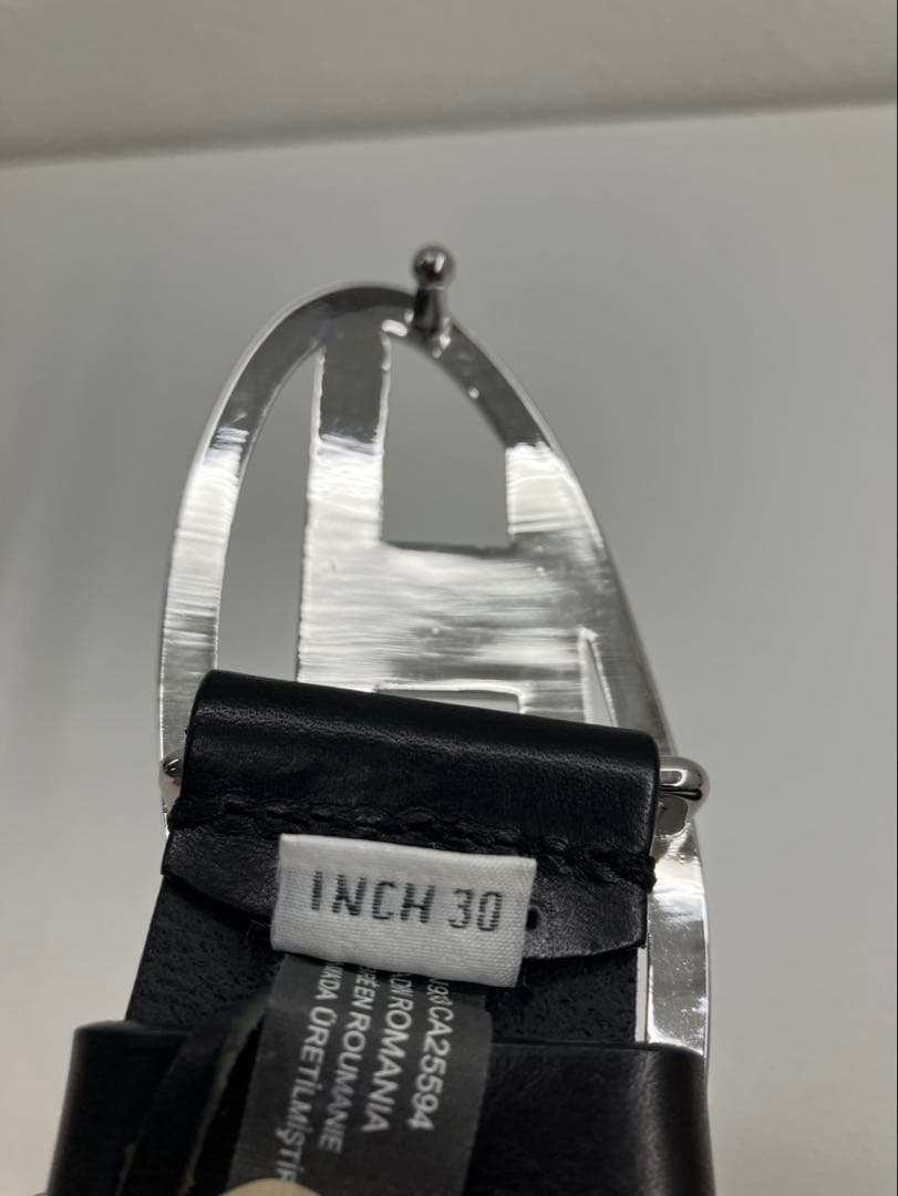 DIESEL（ディーゼル）B-1DR レザーベルト 75/30 シルバーバックル