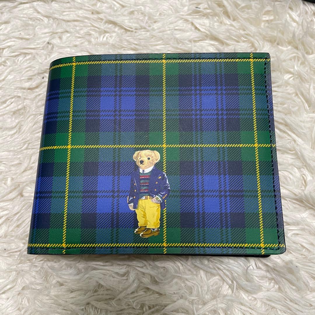 【新品未使用】ポロラルフローレン　二つ折り財布　ポロベア　ケース付き