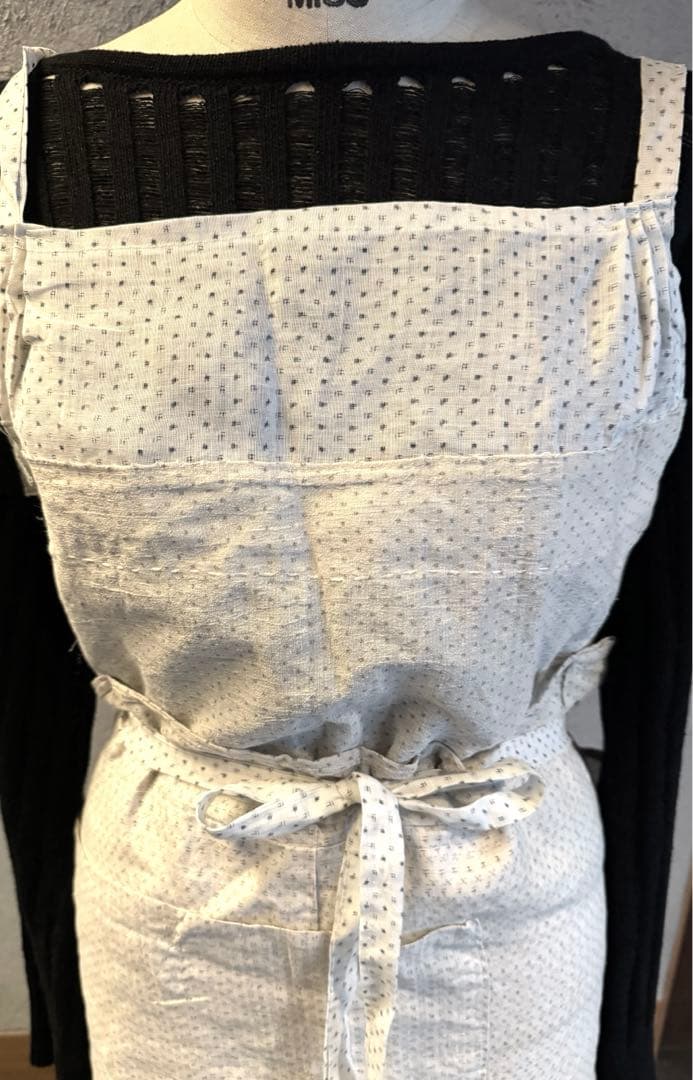 ヴィンテージエプロン　シルク