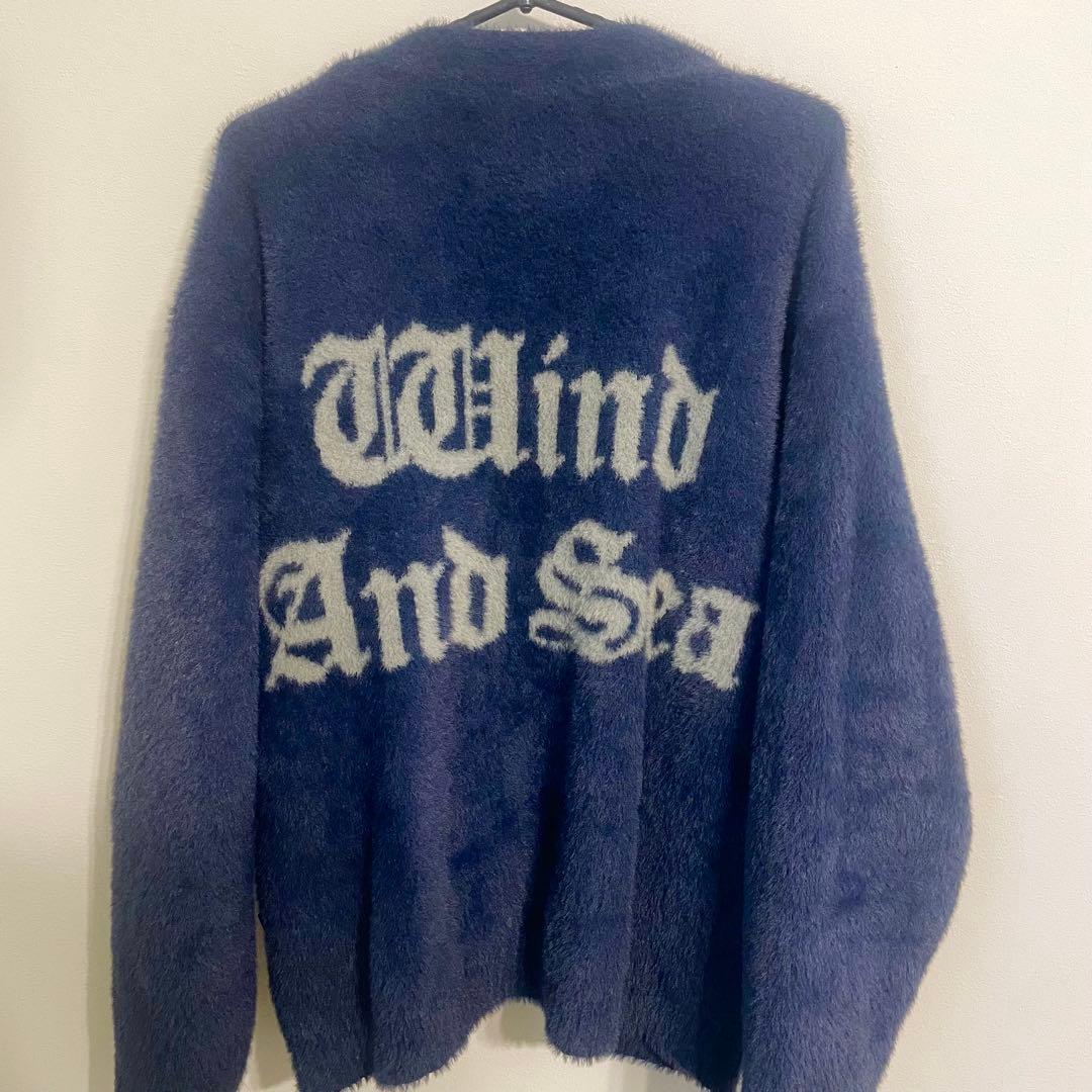 WIND AND SEA SHAGGY KNIT CARDIGAN 完売商品