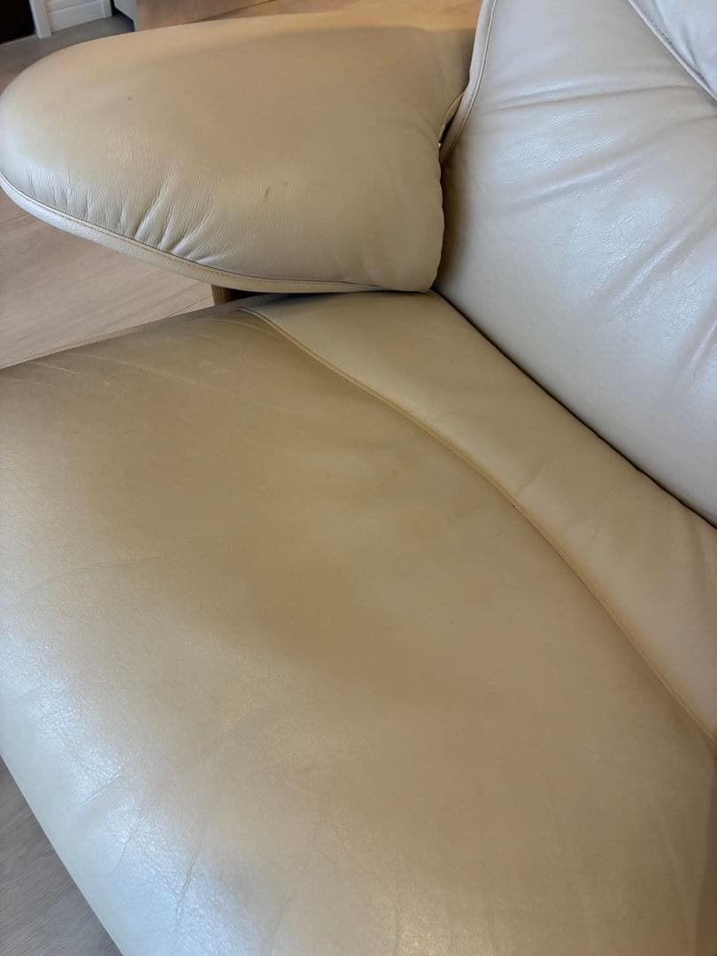 直接取引☆ karimoku カリモク家具 リクライニングソファ オットマン付