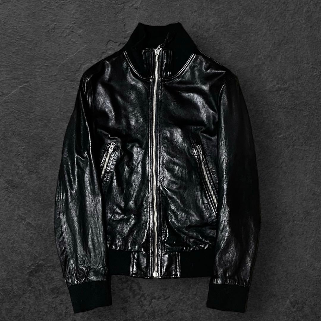 00s Archive Real Leather Jacketブラック Sサイズ