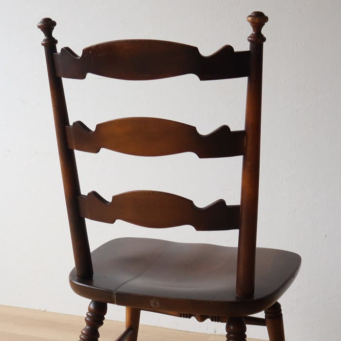 アンティーク 飛騨産業ウィンザーチェア ブナ材 キツツキ 無垢材②