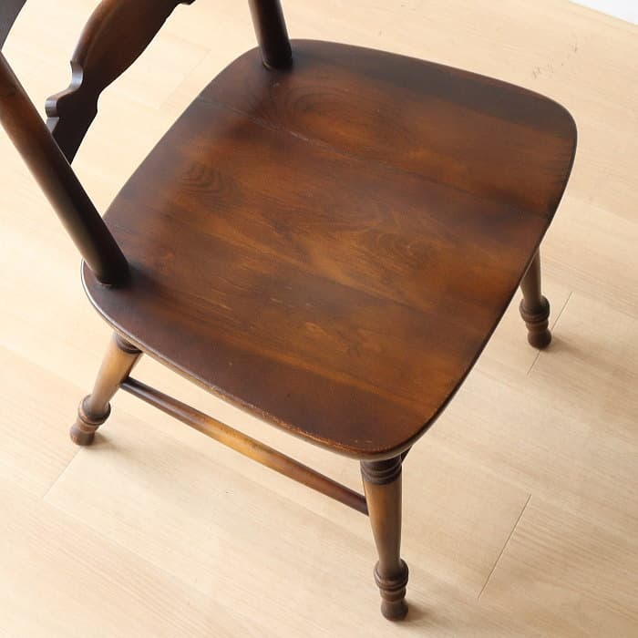 アンティーク 飛騨産業ウィンザーチェア ブナ材 キツツキ 無垢材②