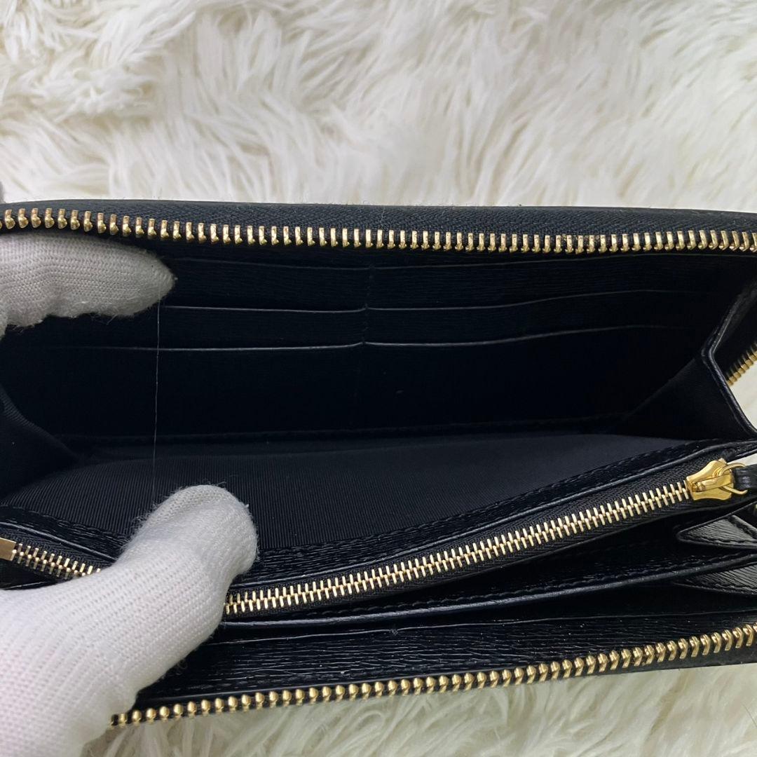 【ニコイチ様】現行　GUCCI スクリプト　ジップアラウンドウォレット