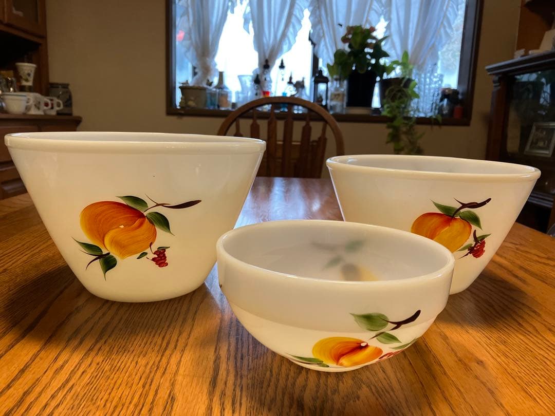 ファイアーキング　フルーツデザイン ボウル 3点セット