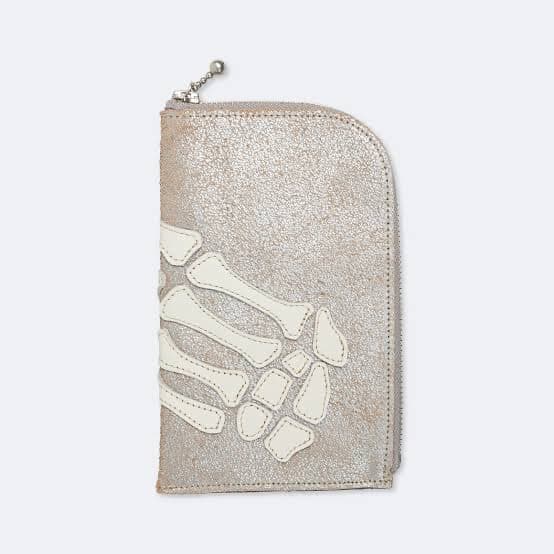 kapital レザー THUMBS UP BONE ネックBAG シルバー