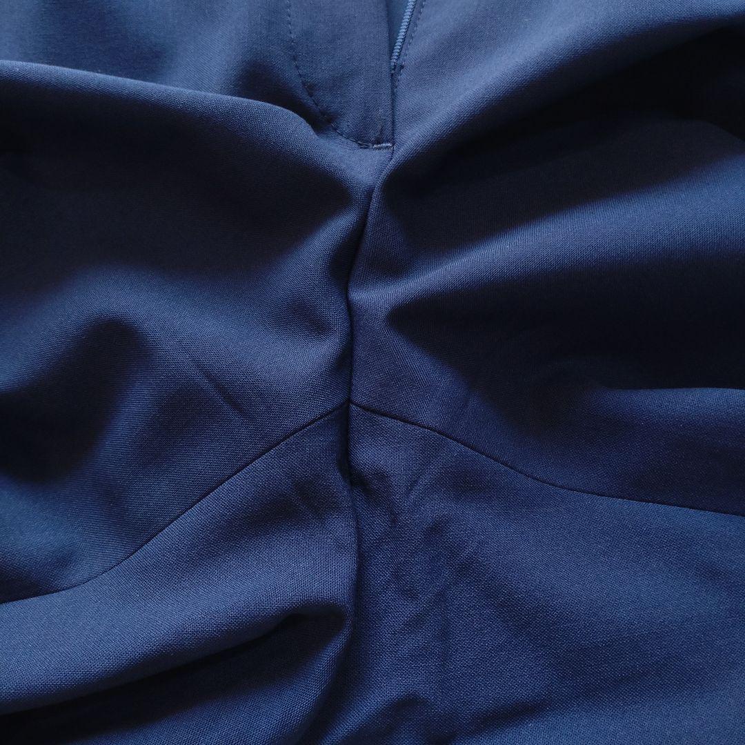 【大きいサイズ】Theory パンツスーツ セットアップ ネイビー ウール