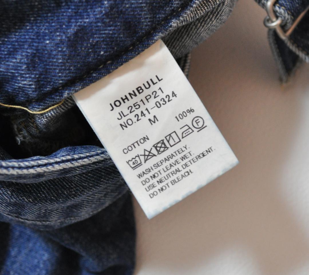 新品 JOHNBULL ジョンブル デニムタックベアサロペット