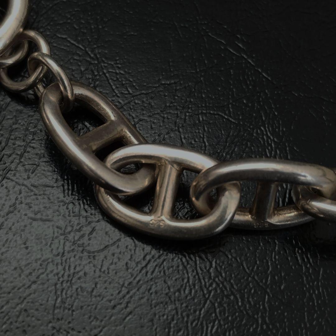 90年代ヴィンテージシルバー925ブレスレット16コマシェーヌダンクル好きに