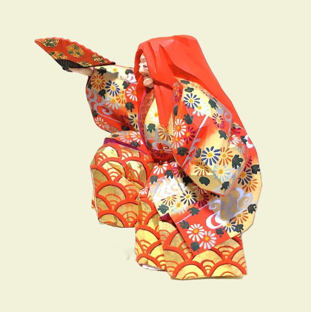 一刀彫 猩々 奈良一刀彫 奈良人形 工芸品 橋本良寿 共箱 置物