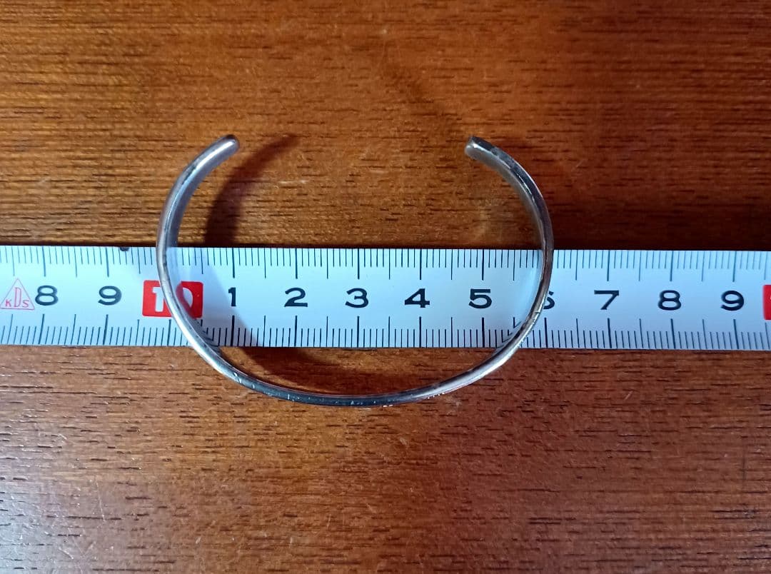 希少　ブルースモーガン　14K×SILVER ウォーターウエーブ バングル