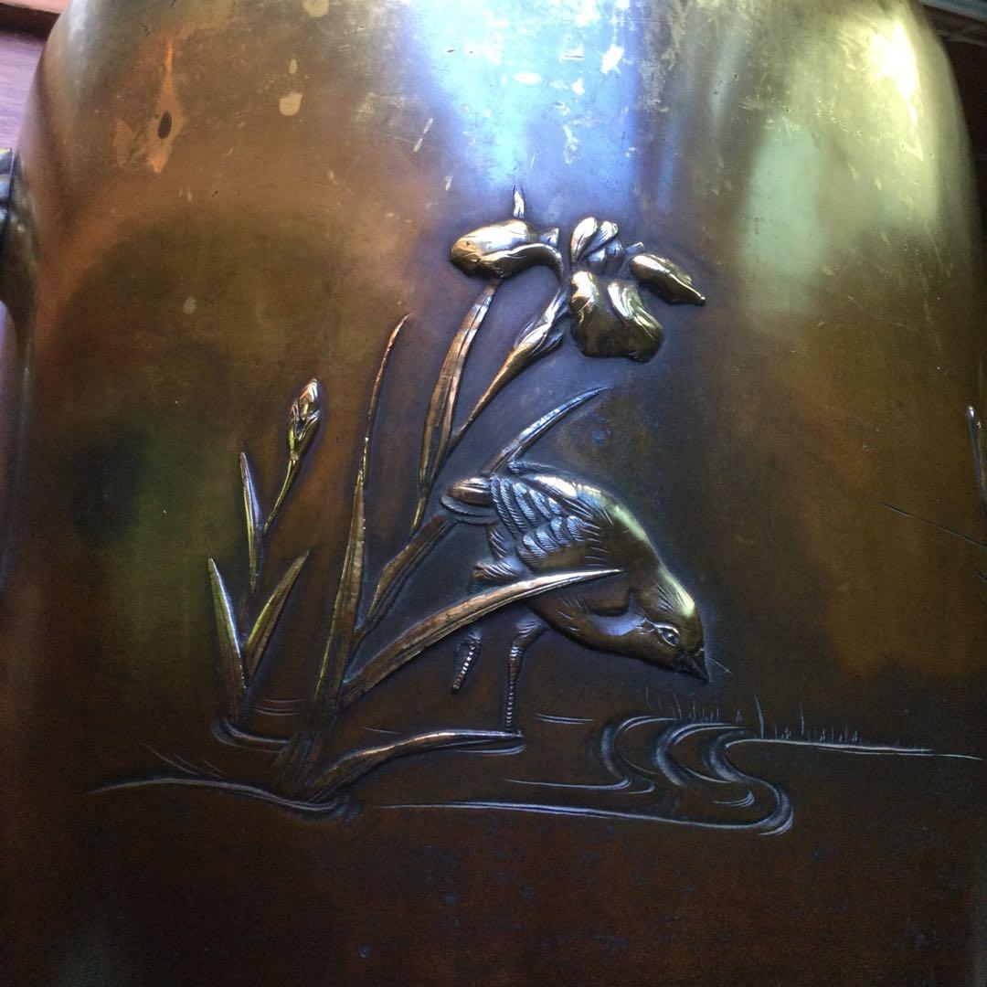 真鍮製火鉢、骨董品