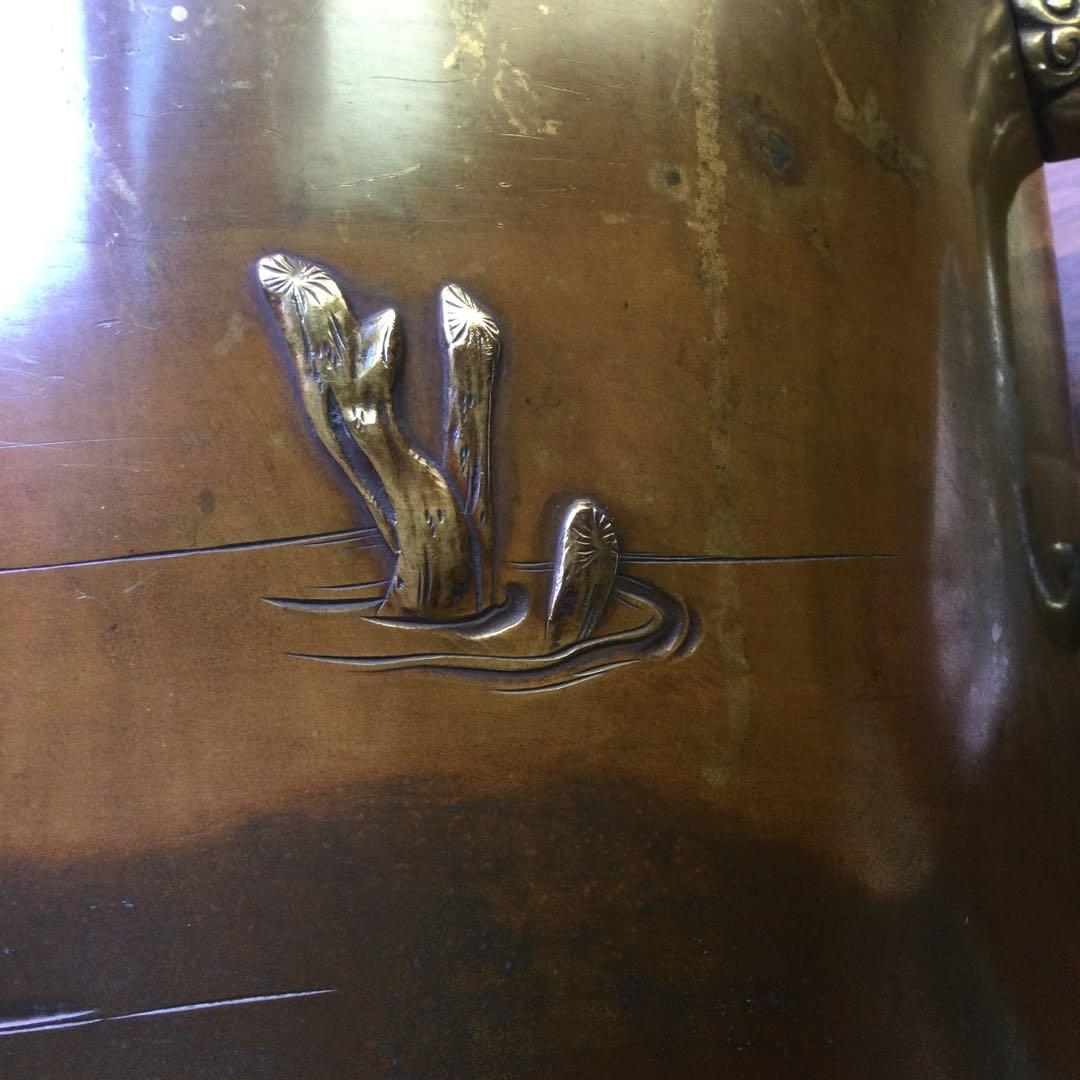 真鍮製火鉢、骨董品