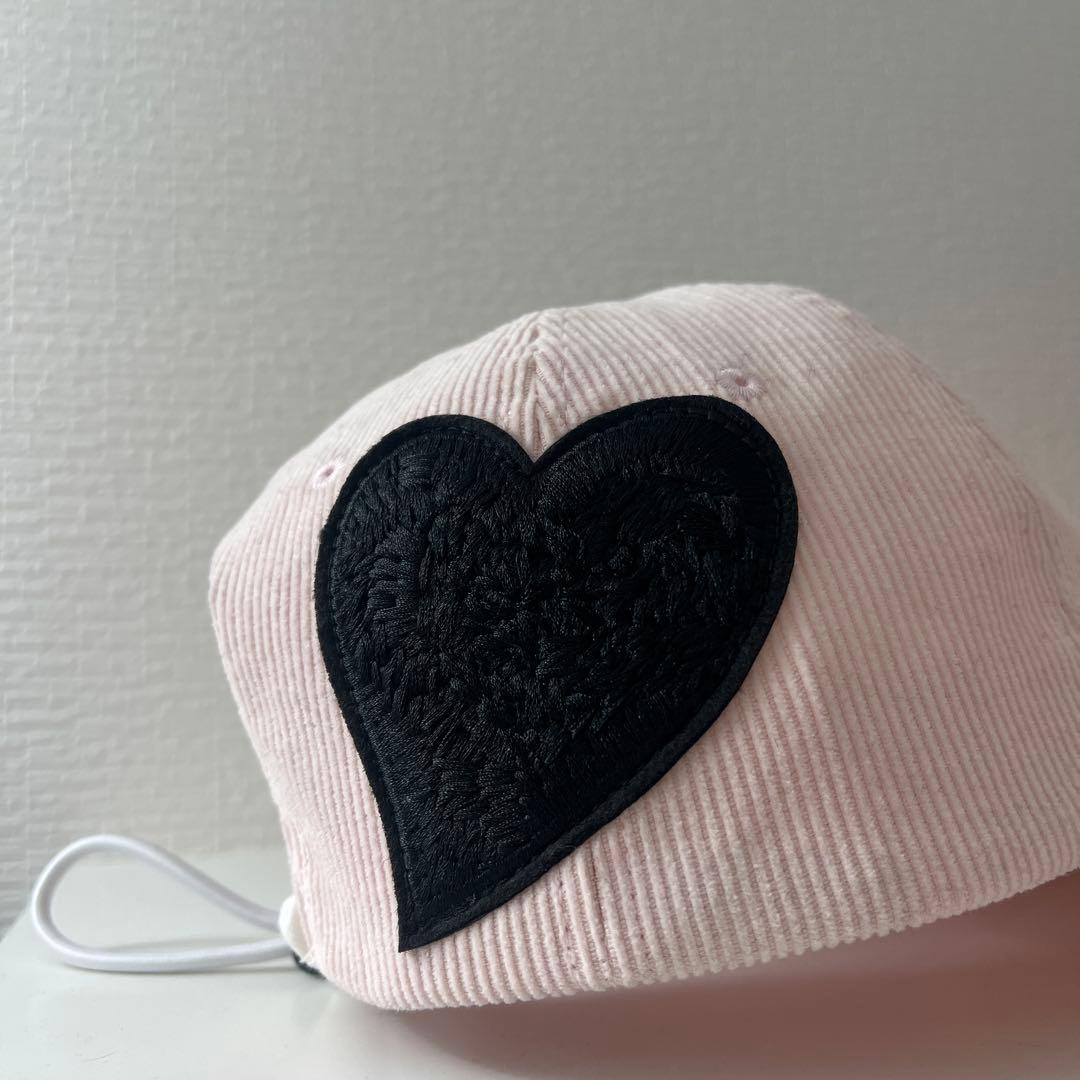 BIBIY コーデュロイ ベースボールキャップ ポップアップ限定ピンク