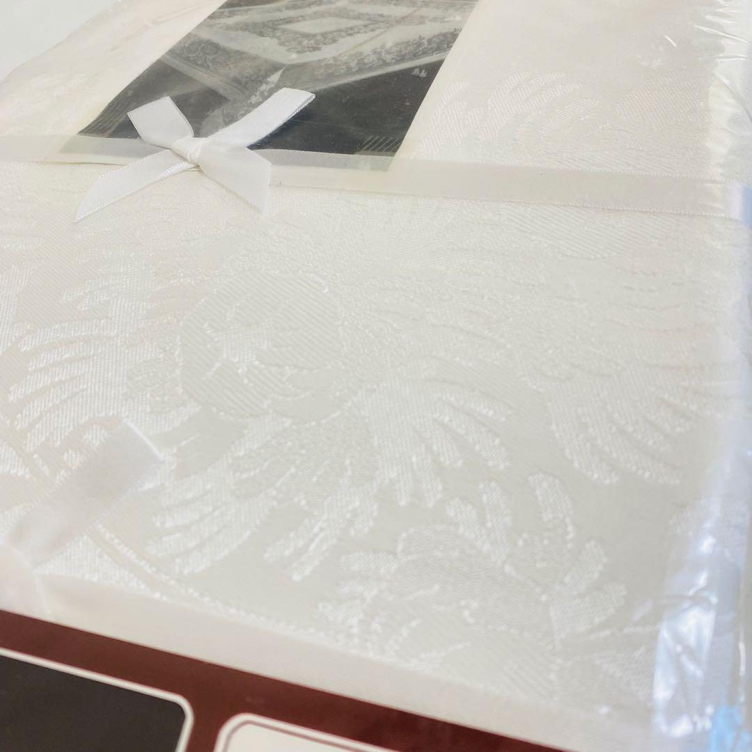 【新品】Kemp & Beatleyダマスク テーブルクロス ホワイト 希少品