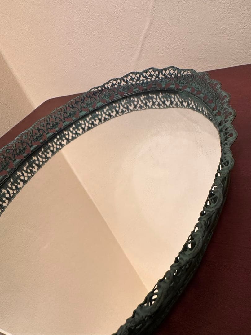 ヴィンテージ ミラー アンティーク 楕円 クラシック