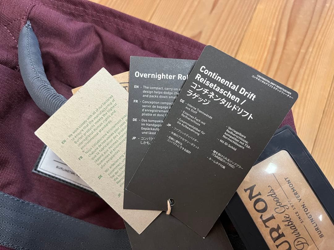 新品未使用品　BURTON バートン　キャリーバッグ 約40L