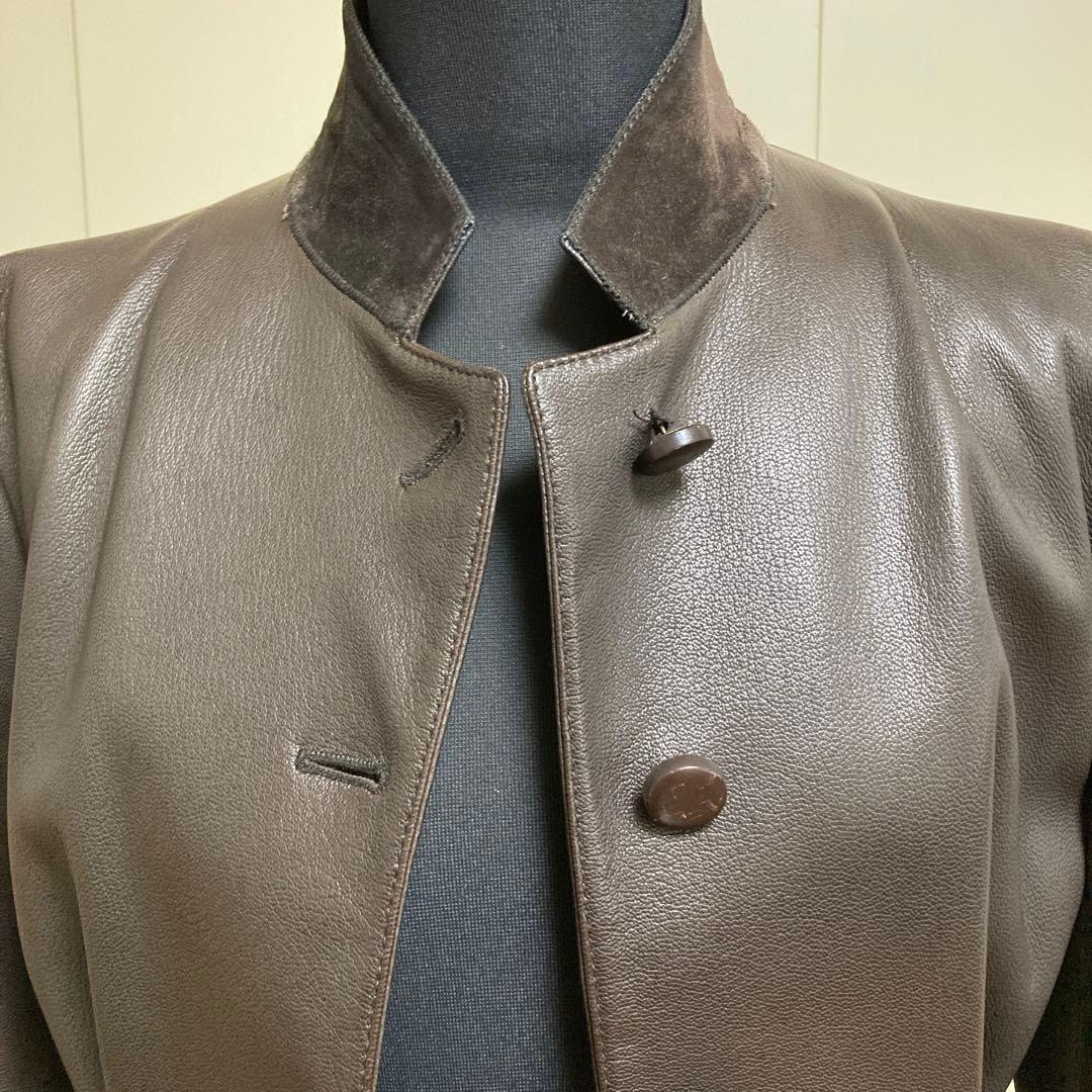 BALLYバリー レザージャケット ダークブラウン