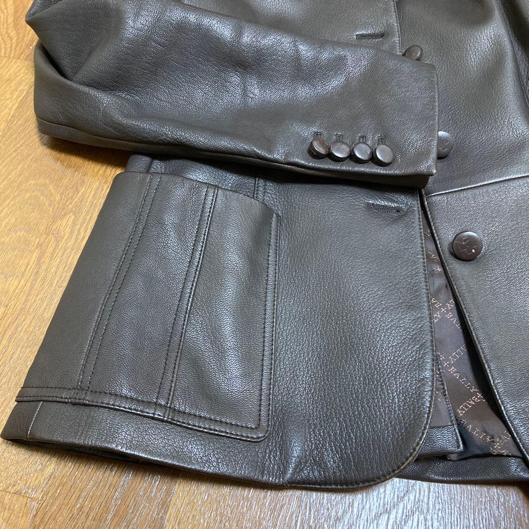 BALLYバリー レザージャケット ダークブラウン