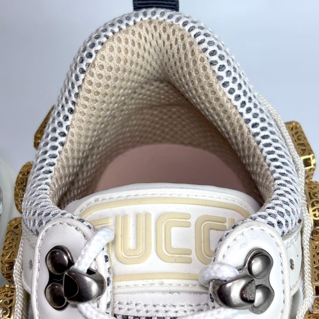 【極美品】 GUCCIグッチ フラッシュトレック スニーカー ビジュー装飾 23