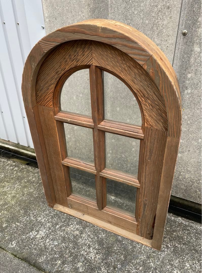 アンティーク/フランス/古材/窓枠/窓/アーチ窓/店舗什器/①