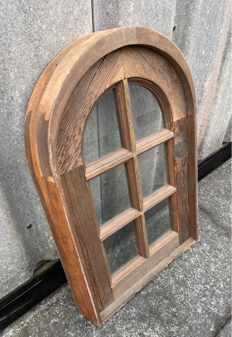 アンティーク/フランス/古材/窓枠/窓/アーチ窓/店舗什器/①