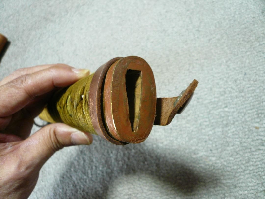 軍刀 柄 旧日本軍 刀装具 日本刀 士官 鮫皮 将校 儀礼刀 指揮刀 時代物