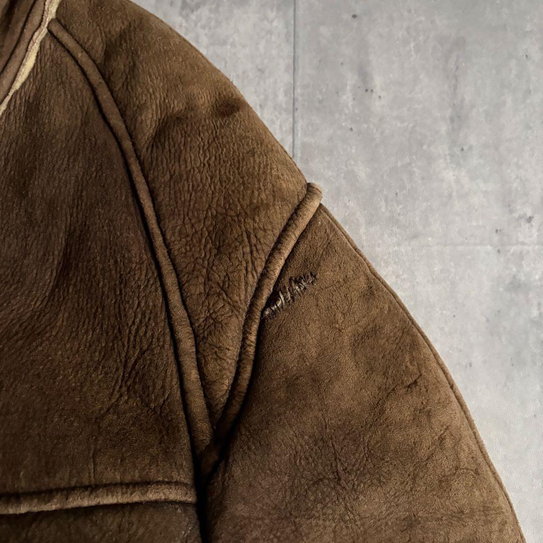 【90s avirex】B-6 フライトジャケット　usa製　本革　短丈　B-3