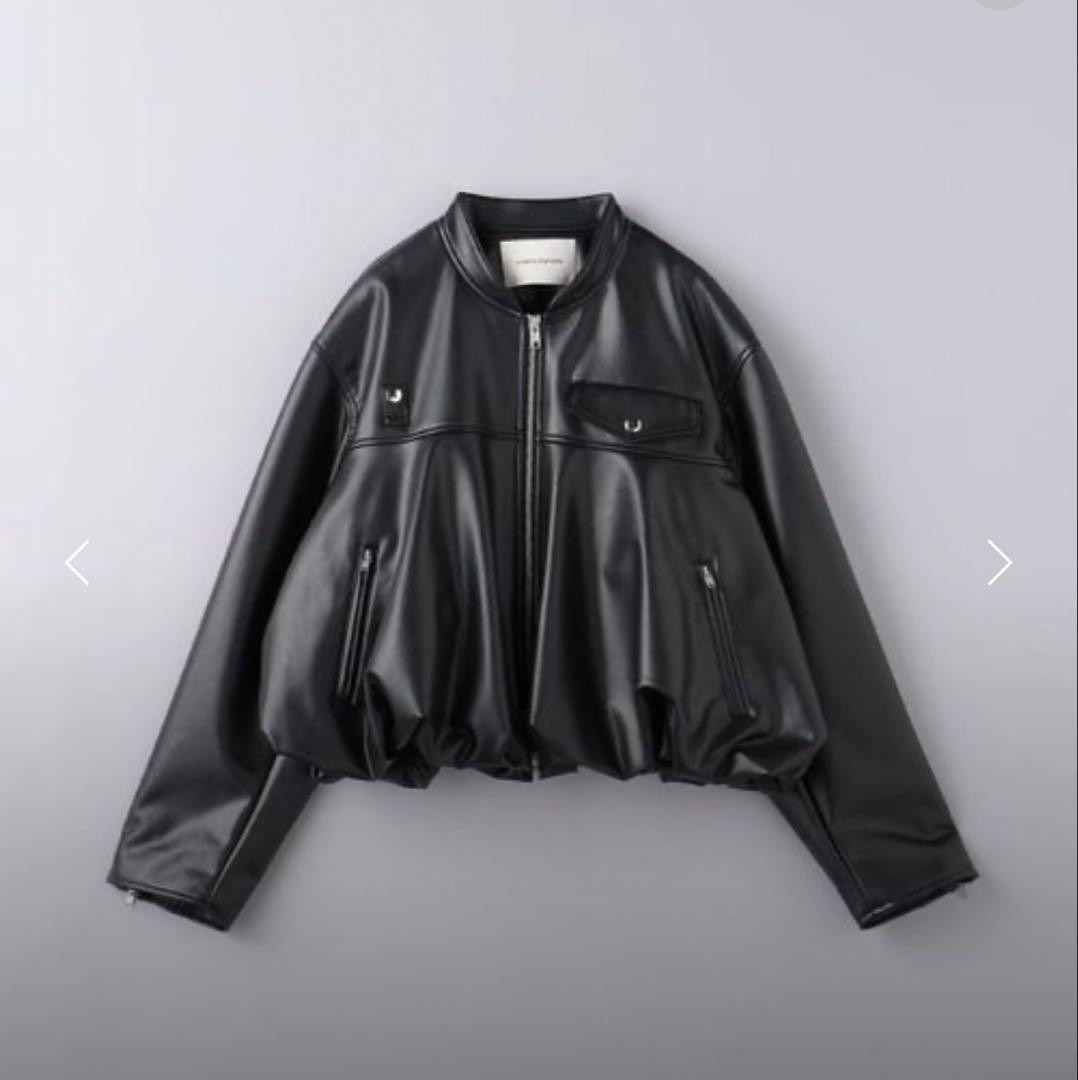 【最終値下げ】フェイクレザーブルゾン