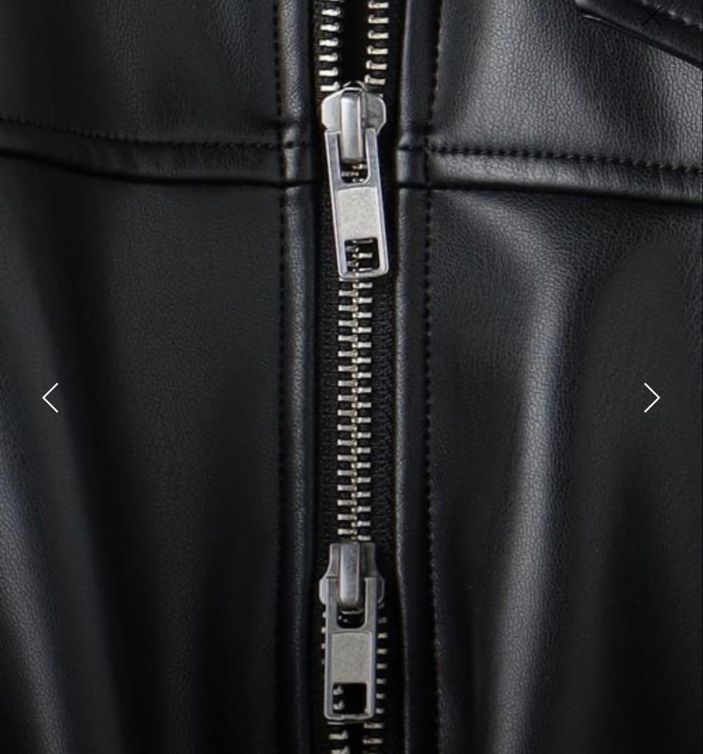 【最終値下げ】フェイクレザーブルゾン