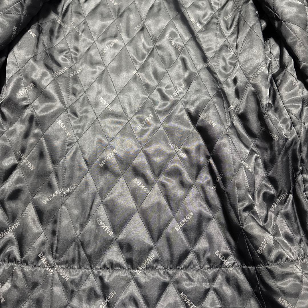 BALMAIN ラムレザー　フォックスファー　ジャケット